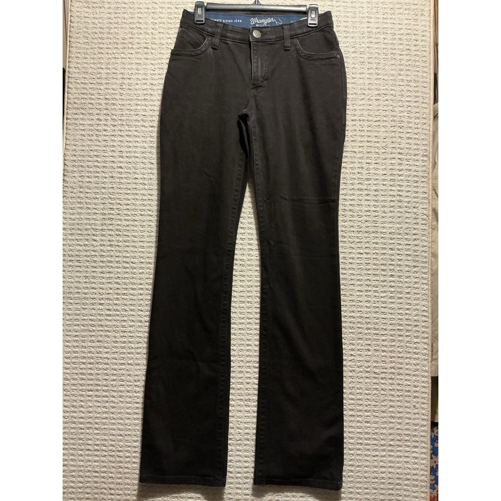 Wrangler Willow Ultimate Riding Black Jeans 28x36 11237772 Boot Cut